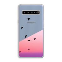 Fly away: Samsung Galaxy S10 5G Transparant Hoesje