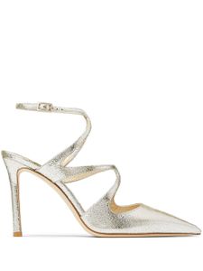 Jimmy Choo escarpins Azia 95 mm à fini métallisé - Argent