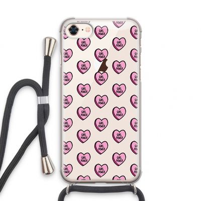 GIRL POWER: iPhone 7 Transparant Hoesje met koord