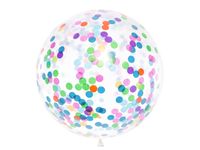 Grote Confetti Ballon met kleurrijke confetti - 1 meter