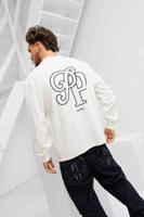 Pure Path Longsleeve T-Shirt Heren Gebroken Wit - Maat S - Kleur: Gebroken Wit | Soccerfanshop