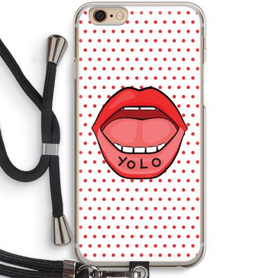 Yolo Denise: iPhone 6 / 6S Transparant Hoesje met koord