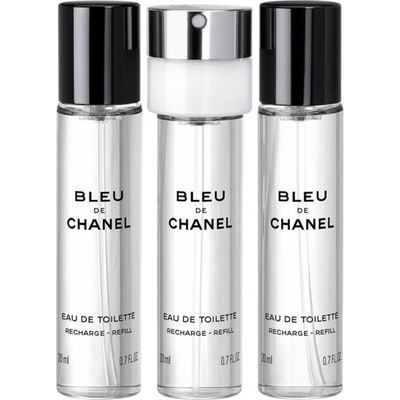 Bleu de eau de toilette reisverstuiver navullingen, 3x 20 ml