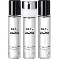 Bleu de eau de toilette reisverstuiver navullingen, 3x 20 ml