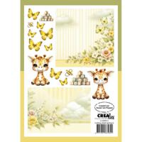 Crealies • cutting sheets papierblok lente g 8 vellen