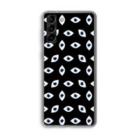 Eyes pattern: Samsung Galaxy S21 Plus Transparant Hoesje