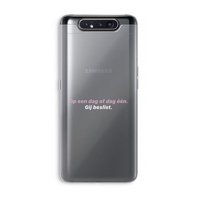 gij beslist: Samsung Galaxy A80 Transparant Hoesje
