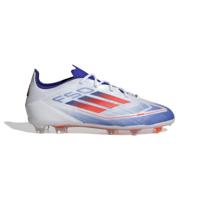 adidas F50 Pro Gras Voetbalschoenen (FG) Kids Wit Rood Blauw - thumbnail