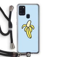 Banana: Samsung Galaxy A21s Transparant Hoesje met koord