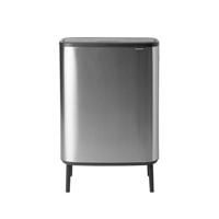 Brabantia Bo Touch Bin Hi Afvalemmer - 60 liter - kunststof binnenemmer - matt steel fingerprint proof 130267
