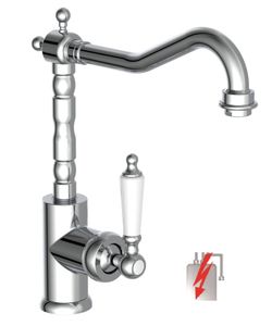 Schutte OLD STYLE ééngreepsmengkraan keuken met hoge uitloop | lage druk | chroom
 72590