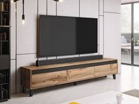 Tv-meubel NORMAN 3 lades wotan eik