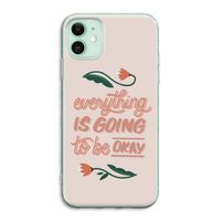 Optimistic flower girl: iPhone 11 Transparant Hoesje