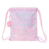 Rugtas met Koordjes BlackFit8 Smile Blauw Roze 35 x 40 x 1 cm