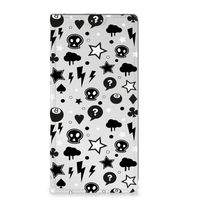 Mobiel BookCase Motorola Moto G73 Silver Punk - thumbnail