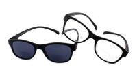 Set lees- en zonneleesbril bifocaal Klammeraffe zwart +1.50 - thumbnail