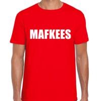 Verkleed T-shirt voor heren - MAFKEES - rood - carnaval / foute party