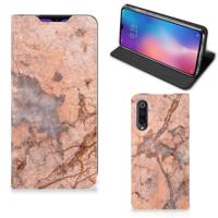 Xiaomi Mi 9 | Standcase | Marmer Oranje Xiaomi Mi 9 | Standcase | Marmer Oranje