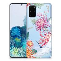 Samsung Galaxy S20 Plus | TPU Hoesje | Bird Flowers