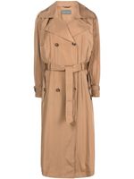 Alberta Ferretti trench à boutonnière croisée - Marron