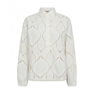 Mos Mosh - Wit | Dames | Blouse | Wit | XL | regular | Kamst mode