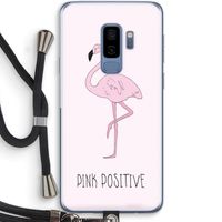 Pink positive: Samsung Galaxy S9 Plus Transparant Hoesje met koord
