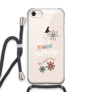 Tough Life: iPhone 7 Transparant Hoesje met koord