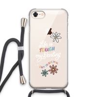 Tough Life: iPhone 7 Transparant Hoesje met koord