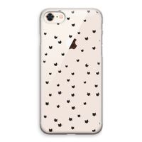 Kleine kattenkopjes: iPhone 8 Transparant Hoesje