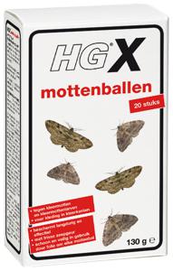 HG X mottenballen 20 stuks insecticide