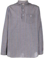 Lardini chemise en coton à rayures - Bleu