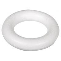 Piepschuim ring/krans - wit - 22 cm - styropor - hobby figuren - DIY - knutselen Piepschuim ring/krans - wit - 22 cm - styropor - hobby figuren - DIY - knutselen