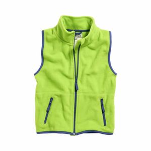 Playshoes fleece vestje contrast groen Maat