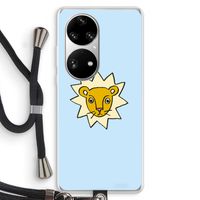 Kleine leeuw: Huawei P50 Pro Transparant Hoesje met koord Kleine leeuw: Huawei P50 Pro Transparant Hoesje met koord