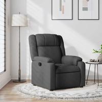 Fauteuil verstelbaar stof donkergrijs