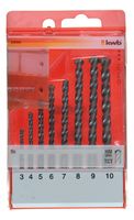 kwb 38900 Gereedschapsstaal Steen-spiraalboorset 8-delig 3 mm, 4 mm, 5 mm, 6 mm, 7 mm, 8 mm, 9 mm, 10 mm Gezamenlijke lengte 160 mm Cilinderschacht 8 stuk(s) - thumbnail