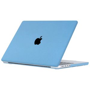 Lunso MacBook Pro 16 inch M1/M2 (2021-2023) cover hoes - case - Sand Light Blue