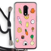 Happy bento friends: OnePlus 7 Transparant Hoesje met koord