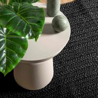 VidaXL Vloerkleed zizur binnen en buiten 120x170cm jute look antraciet