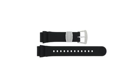Horlogeband Seiko SPB053J1 / 6R15-03W0 / R02C011J0 Rubber Zwart 20mm