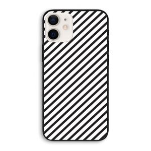 Strepen zwart-wit: iPhone 12 Pro Biologisch afbreekbaar hoesje