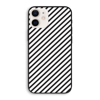 Strepen zwart-wit: iPhone 12 Pro Biologisch afbreekbaar hoesje