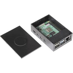 4B MFG Black SBC-behuizing Geschikt voor serie: Raspberry Pi® Zwart