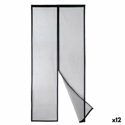 Muggennet Kipit BA2301-490 Zwart Polyester Magneet 90 x 210 cm Magnetisch (12 Stuks)