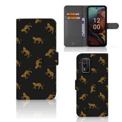 Telefoonhoesje | Met pasjeshouder | voor Nokia XR21 Leopards