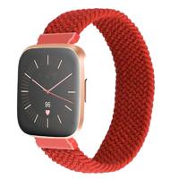 Fitbit Versa Nylon Gevlochten Solo Band - Rood Fitbit Versa Nylon Gevlochten Solo Band - Rood