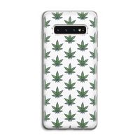Weed: Samsung Galaxy S10 4G Transparant Hoesje