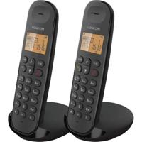 Draadloze vaste telefoon - LOGICOM - DECT ILOA 250 DUO - Zwart - Zonder antwoordapparaat