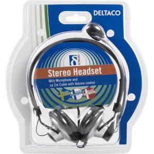 Deltaco HL-7 hoofdtelefoon/headset 3,5mm-connector