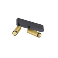 SLV OpbouwspotGrip! S 2-lichts goud 3000K - 1009051